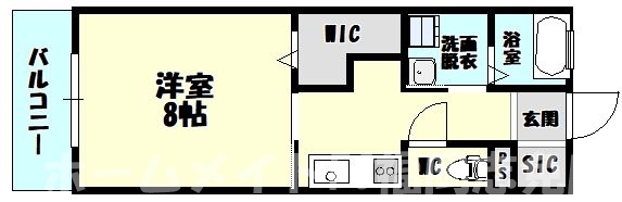 糟屋郡粕屋町大字大隈のアパートの間取り