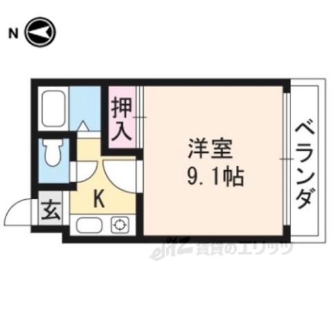 コスモハイツ今出川の間取り