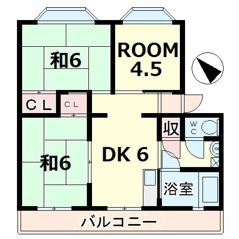 パインリーフ栗東弐番館の間取り