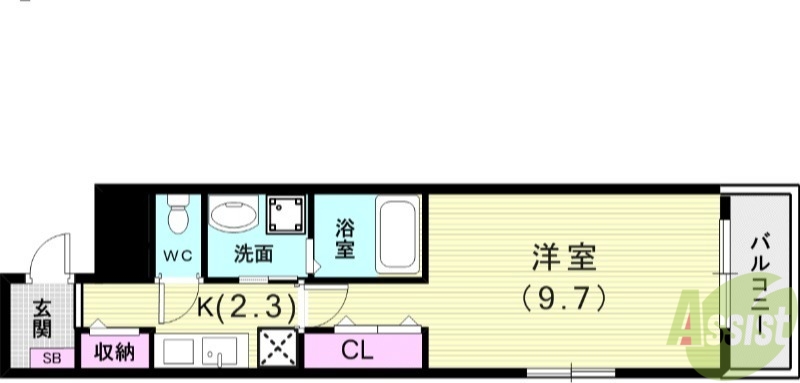 ルポ舞子弐番館の間取り