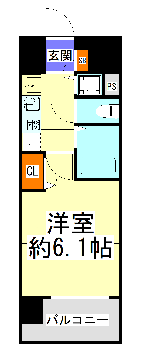 プレサンス天満橋アンジェの間取り