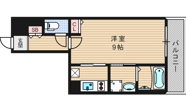 プレサンス立売堀パークシティの間取り