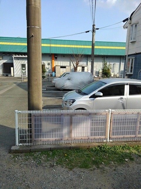 【熊本市北区飛田のアパートの駐車場】