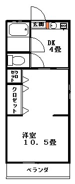 狭山ヶ丘ハイツの間取り