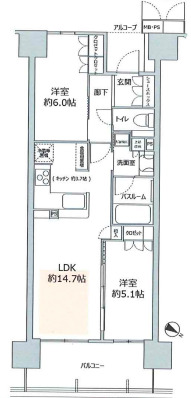 【ワコーレ神戸三宮トラッドタワーの間取り】