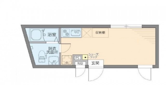 大田区東雪谷のマンションの間取り