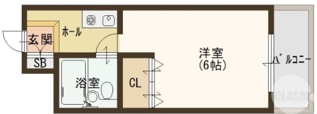 堺市北区長曽根町のマンションの間取り