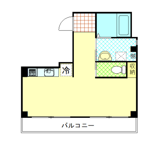 広島市中区本川町のマンションの間取り