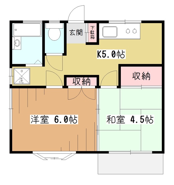 【モンシャトー尾崎の間取り】