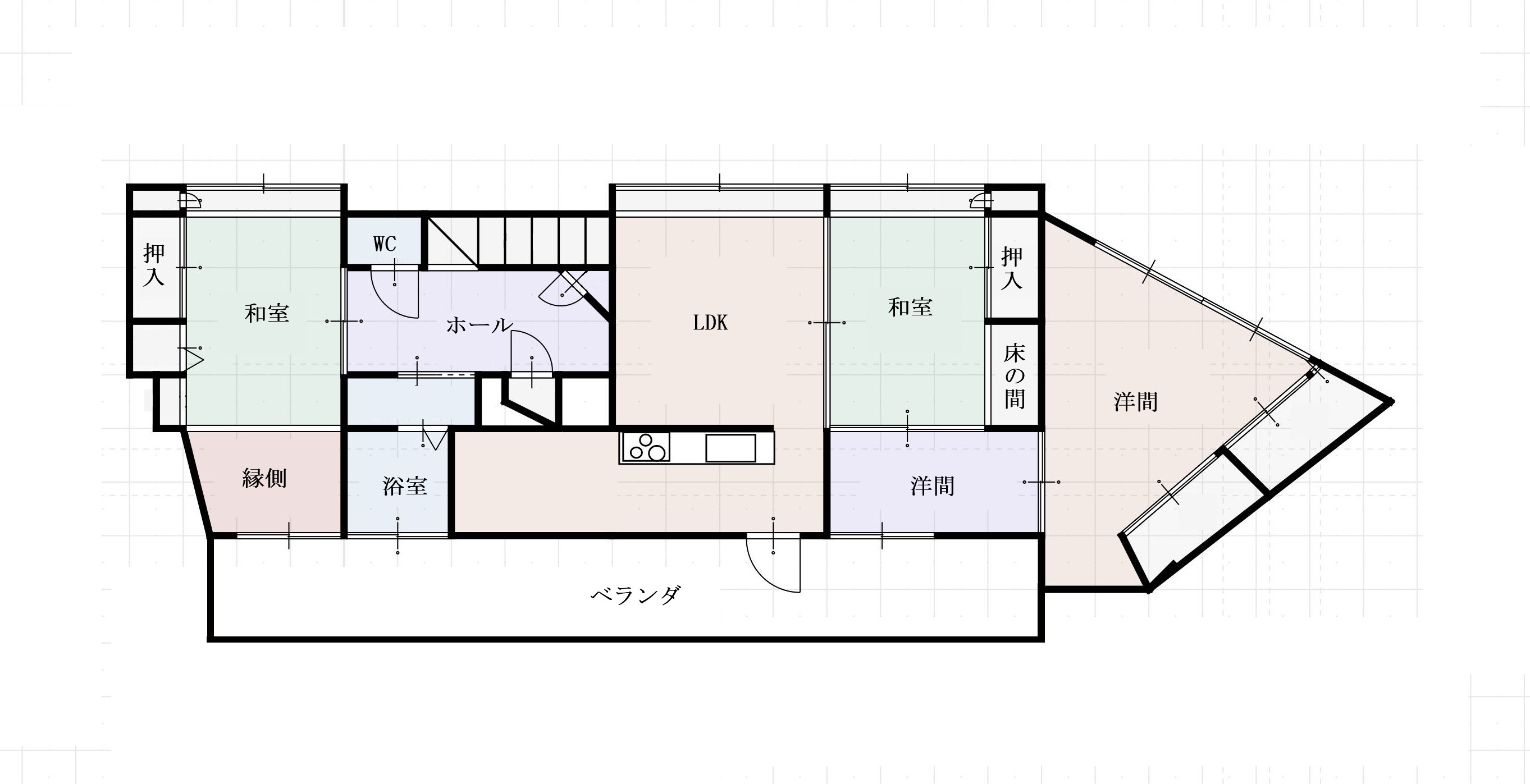 メゾン東邦　3階の間取り