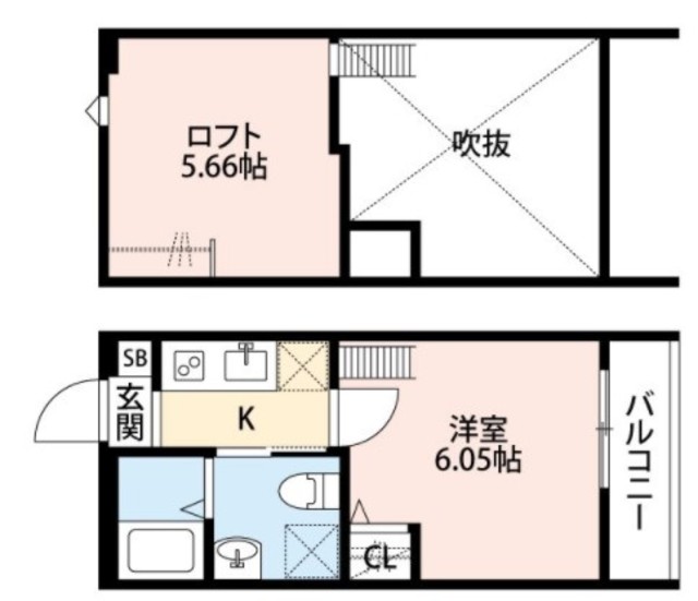 ティモアール東川口の間取り