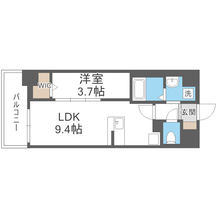 リューデサンテの間取り