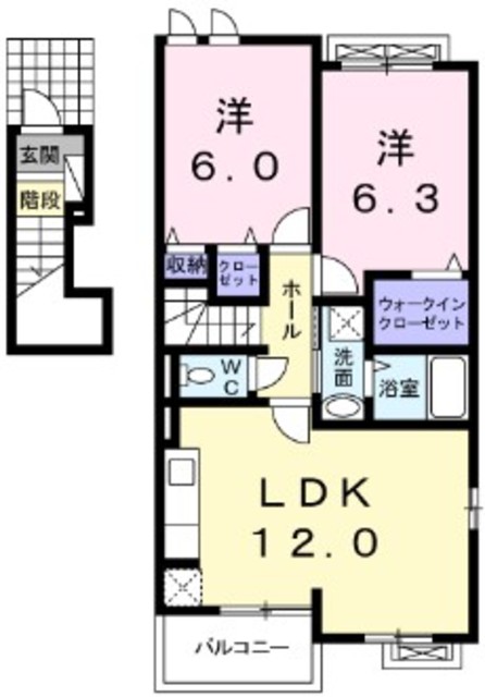 ラフレシール リヴィエラIの間取り