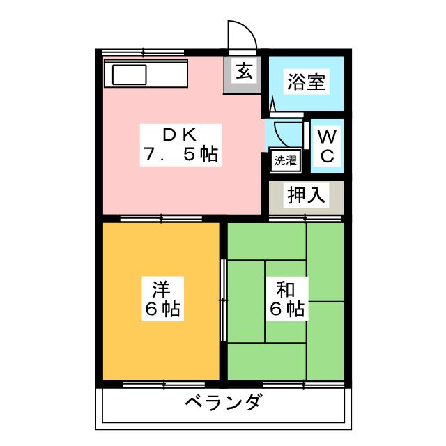 タウニーたねもの間取り