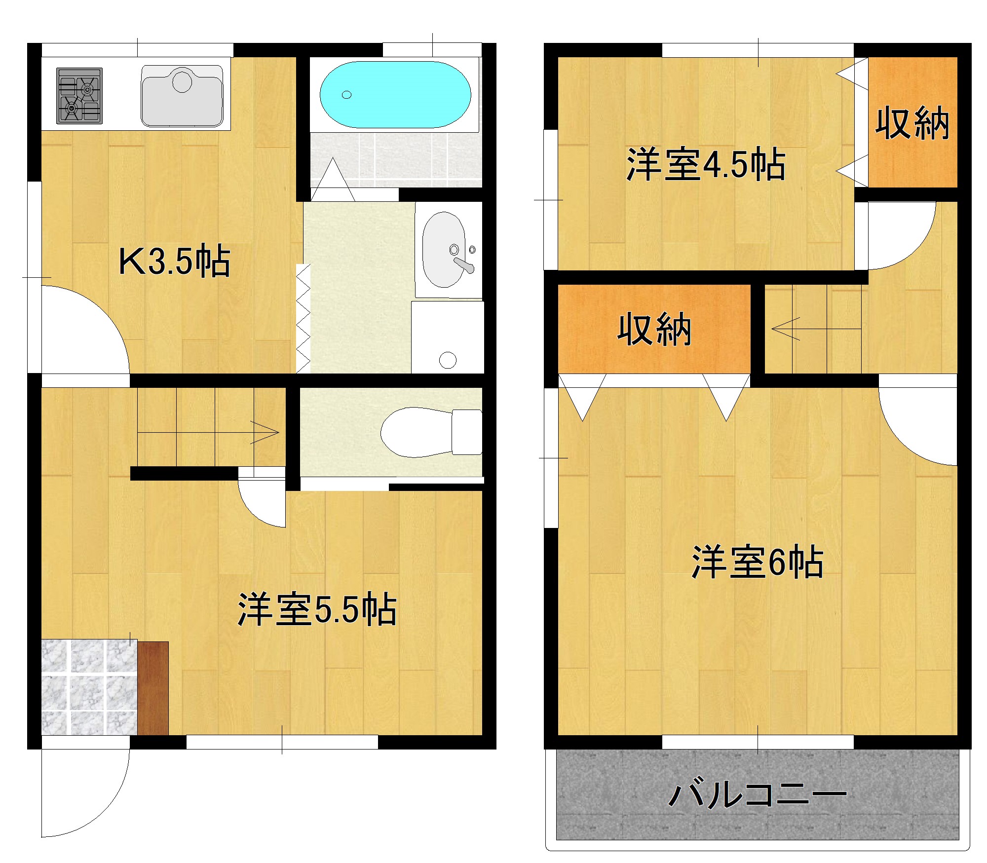 第2都荘の間取り