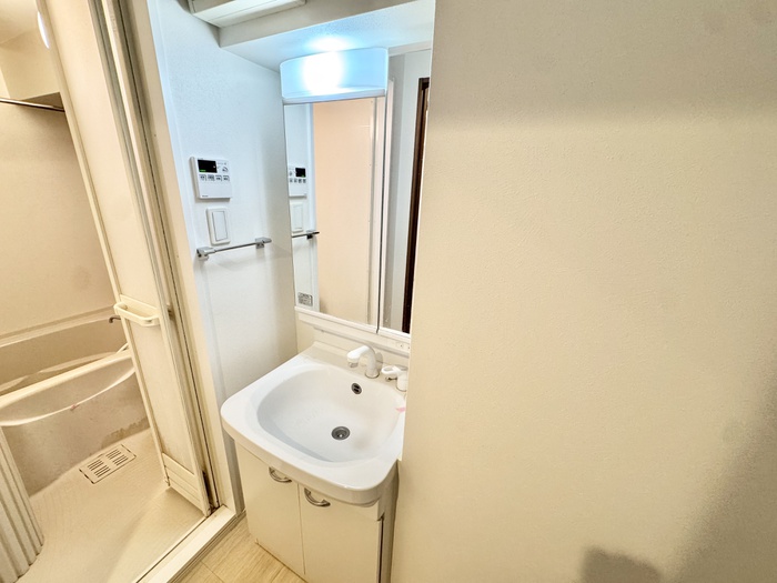洗面設備　他号室の写真です。