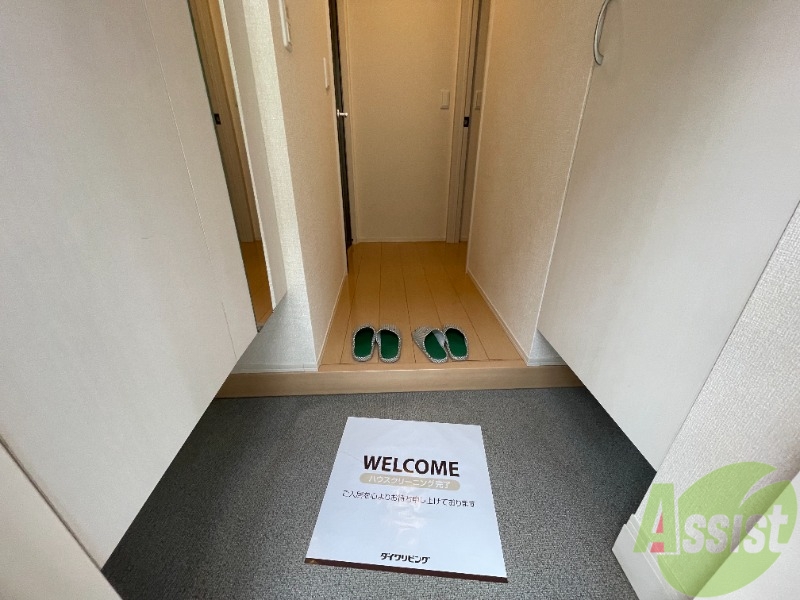 玄関　玄関からの様子です。左側に鏡が付いてます。