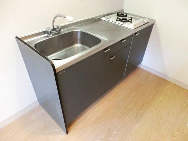 キッチン　２口ガスシステムキッチン