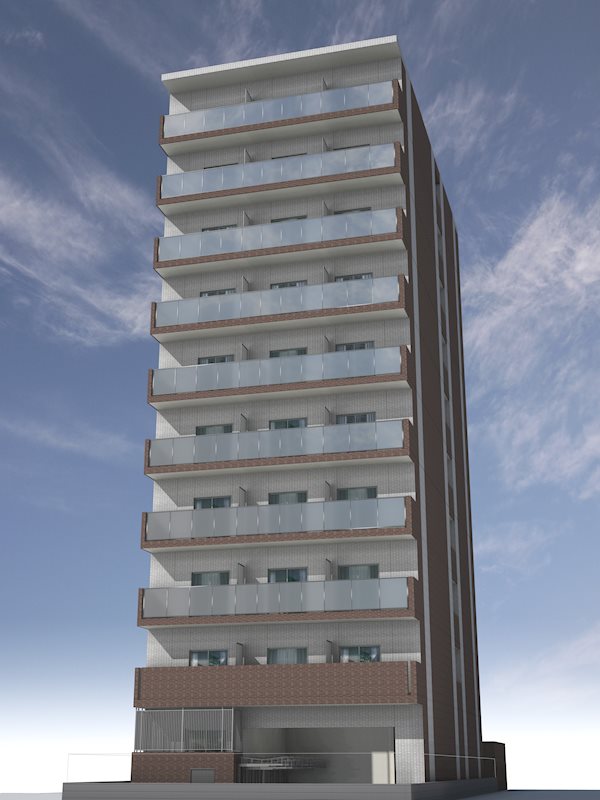 建物外観　RC構造の10階建て。