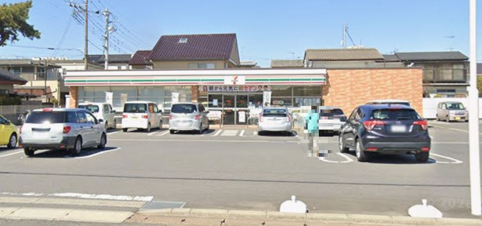 コンビニ　セブンイレブン 水海道駅前店（コンビニ）まで454m