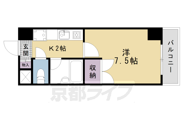 フォレスト七条の間取り写真