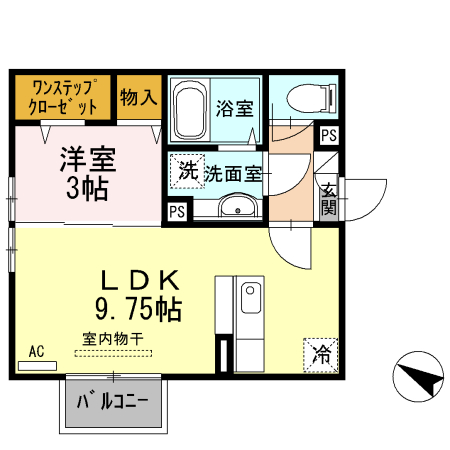 京王高尾線 めじろ台駅 徒歩13分 2階建 築15年の間取り写真