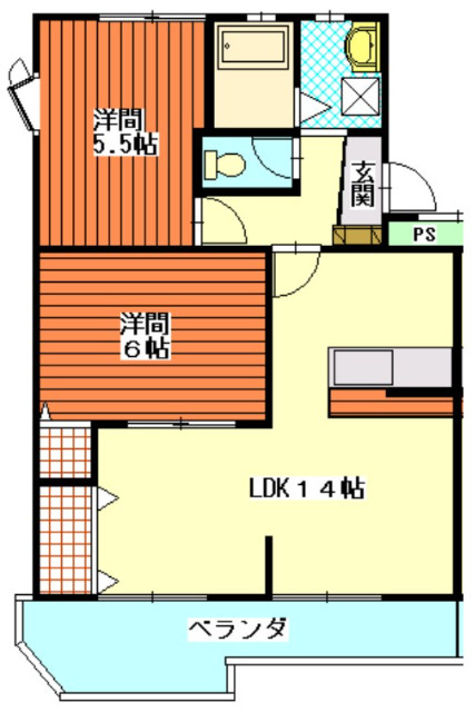 ＪＲ東海道本線 高塚駅 徒歩32分 3階建 築47年の間取り写真