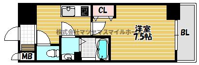地下鉄長堀鶴見緑地線 横堤駅 徒歩11分 15階建 築5年の間取り写真