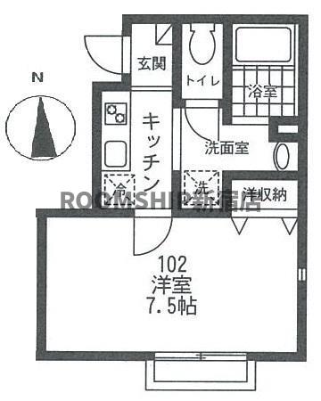 ＪＲ中央線 東小金井駅 徒歩10分 2階建 築15年の間取り写真