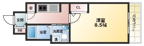 セレニテ西宮本町の間取り写真