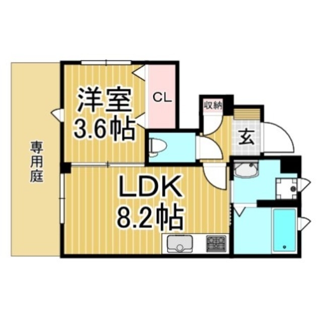 西鉄天神大牟田線 井尻駅 徒歩10分 2階建 築4年の間取り写真