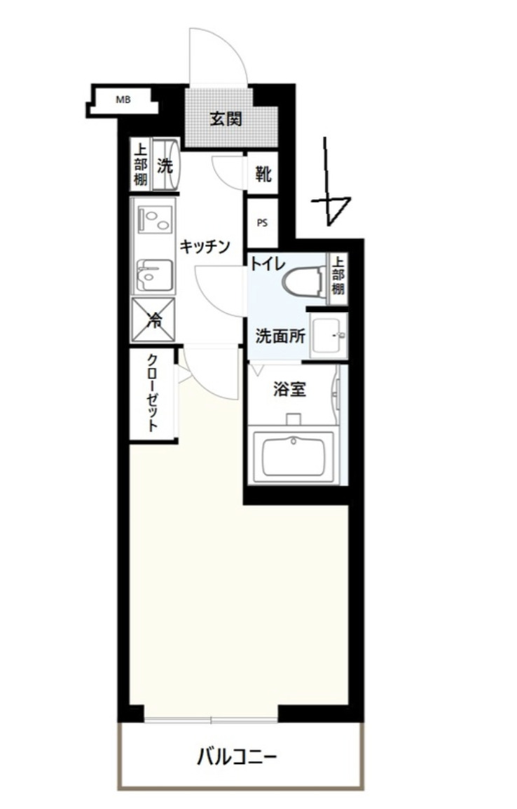 クレヴィスタ北千住の間取り写真