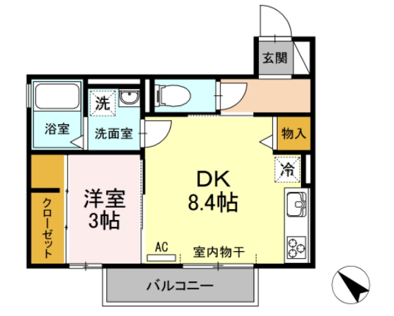 知立市池端のアパートの間取り