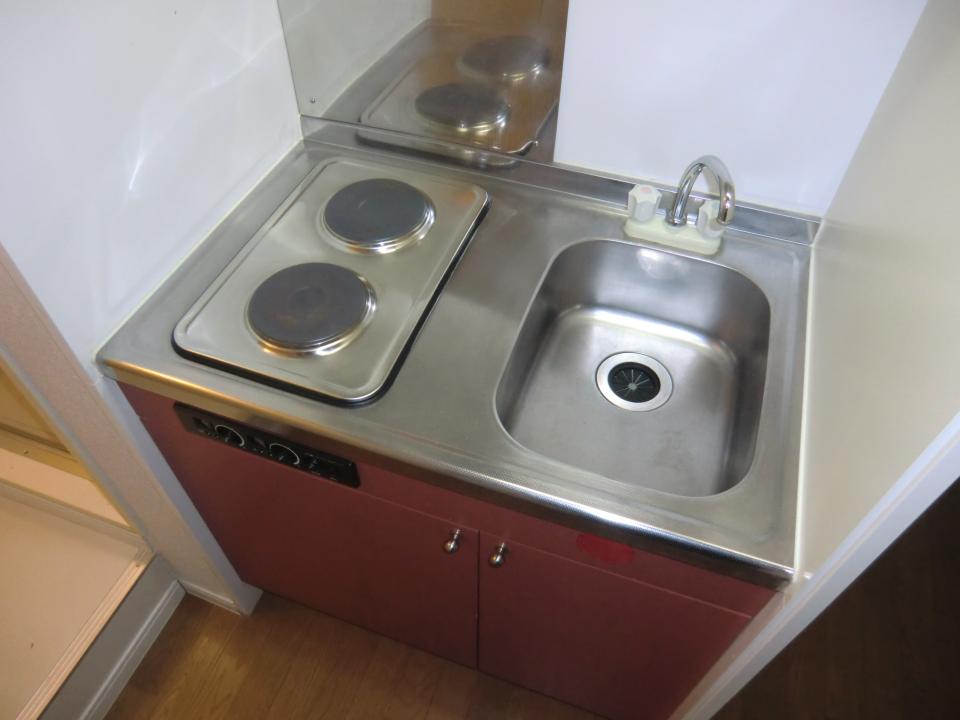 キッチン　お手入れしやすいコンロ