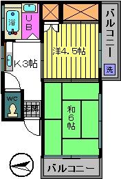 北区東田端のマンションの間取り