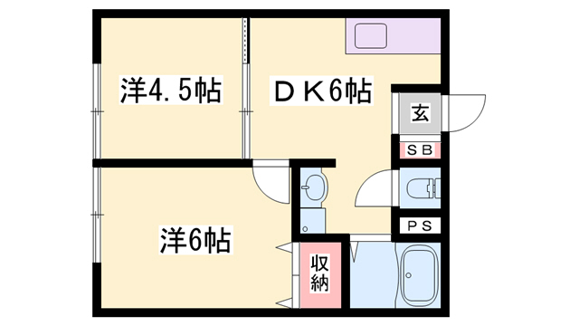 東延末ハイツの間取り