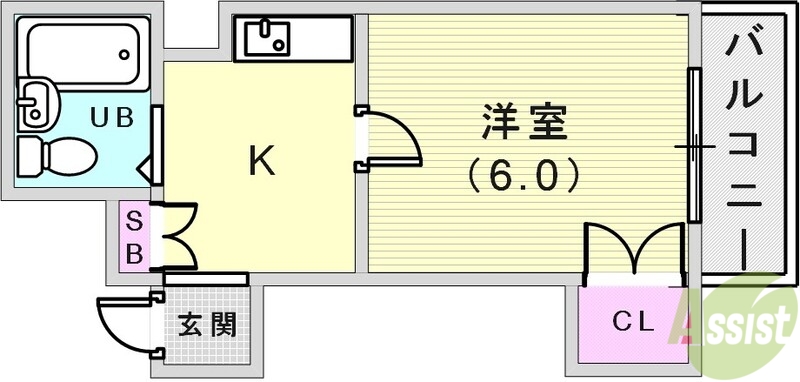 ヴィラパックス神戸の間取り