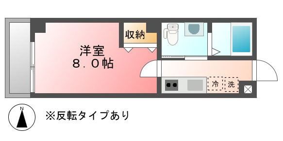 フラッティ今出川天神の間取り