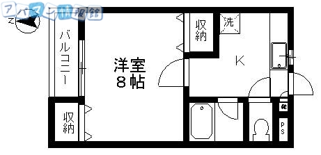 コーポラベンダーの間取り