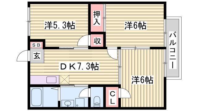 サンシティー長野の間取り