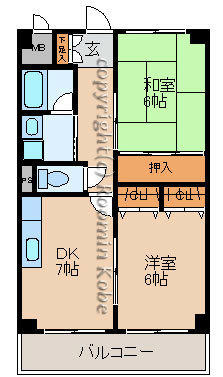 ビューハイツの間取り