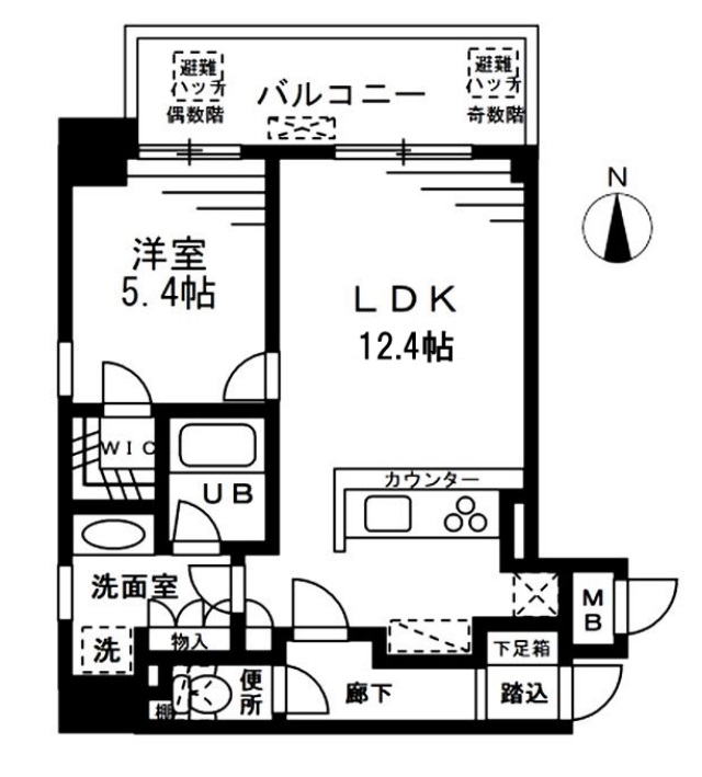 ザ・パークハビオ天満橋の間取り