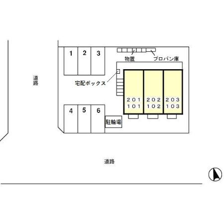 【エザンスＴＨの駐車場】