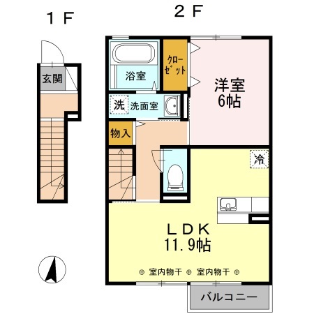 コスモ吹上Ｂの間取り