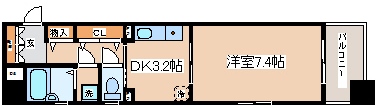 神戸市中央区布引町のマンションの間取り