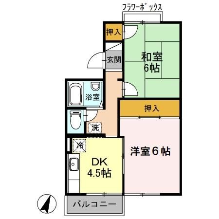 チャーリーズマンションIIの間取り