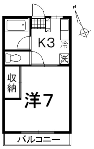 シティハイムオリオンの間取り