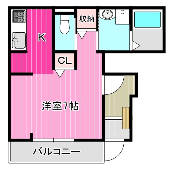 磯城郡田原本町大字千代のアパートの間取り