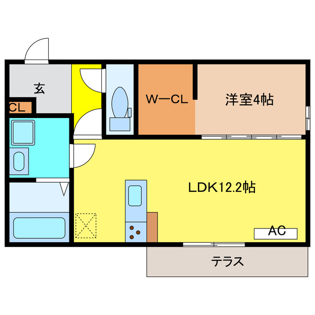 メゾンクレール瀬田北の間取り