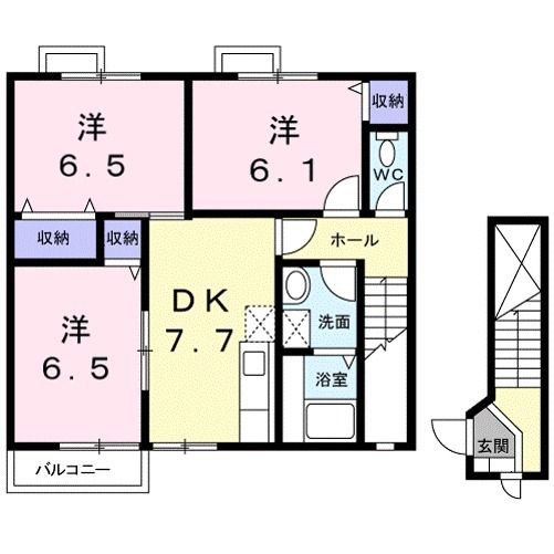 【ビューテラスの間取り】